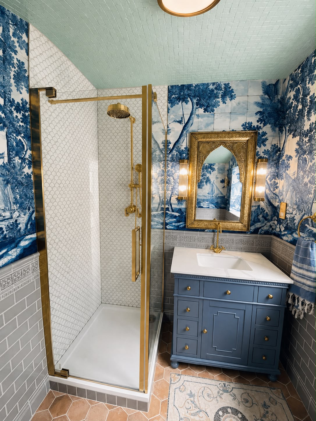 Moroccan-Inspired Bathroom Refurbishment