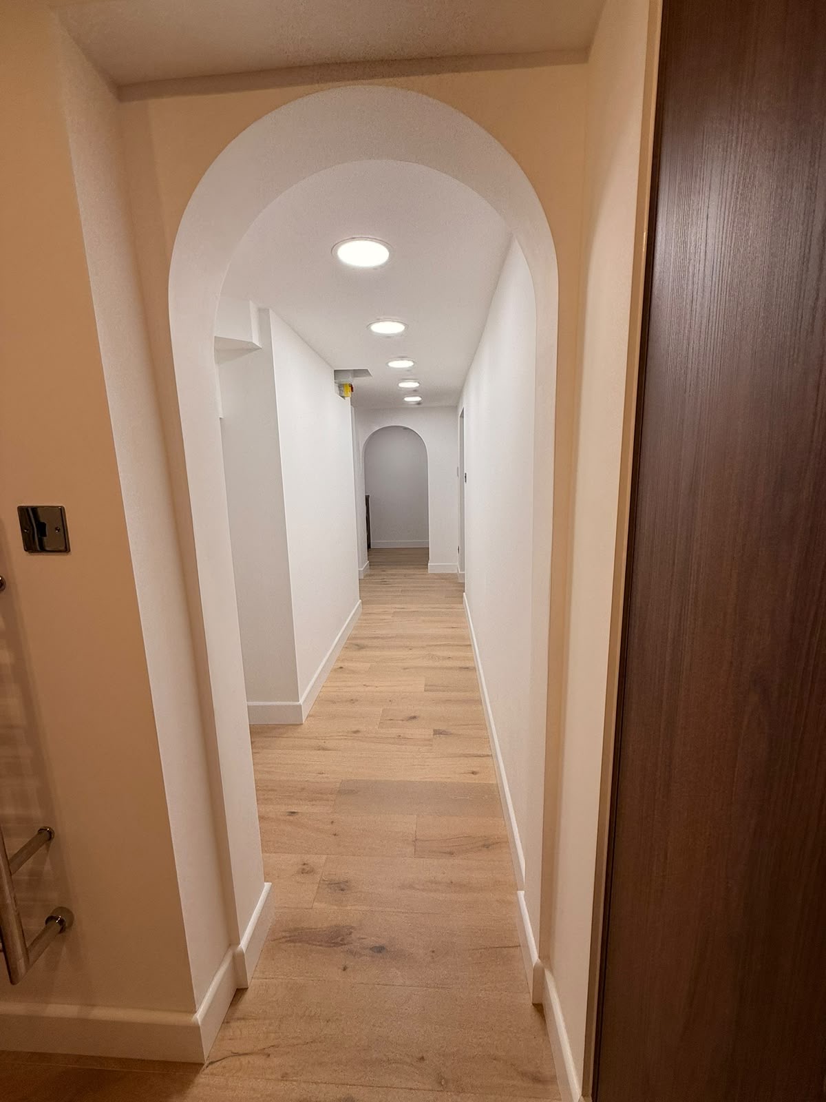 Hallway arched corridor