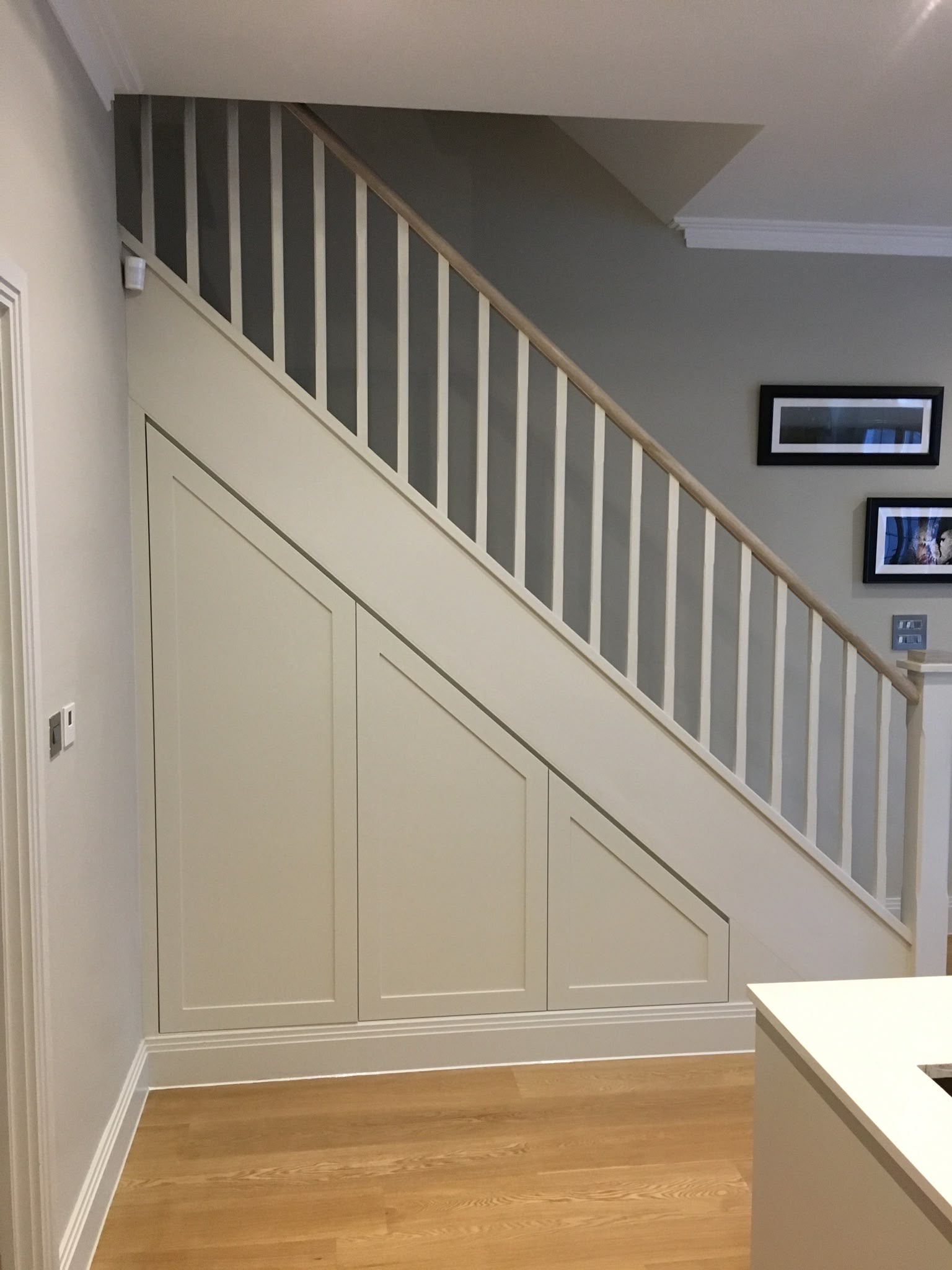 Hallway staircase painted
