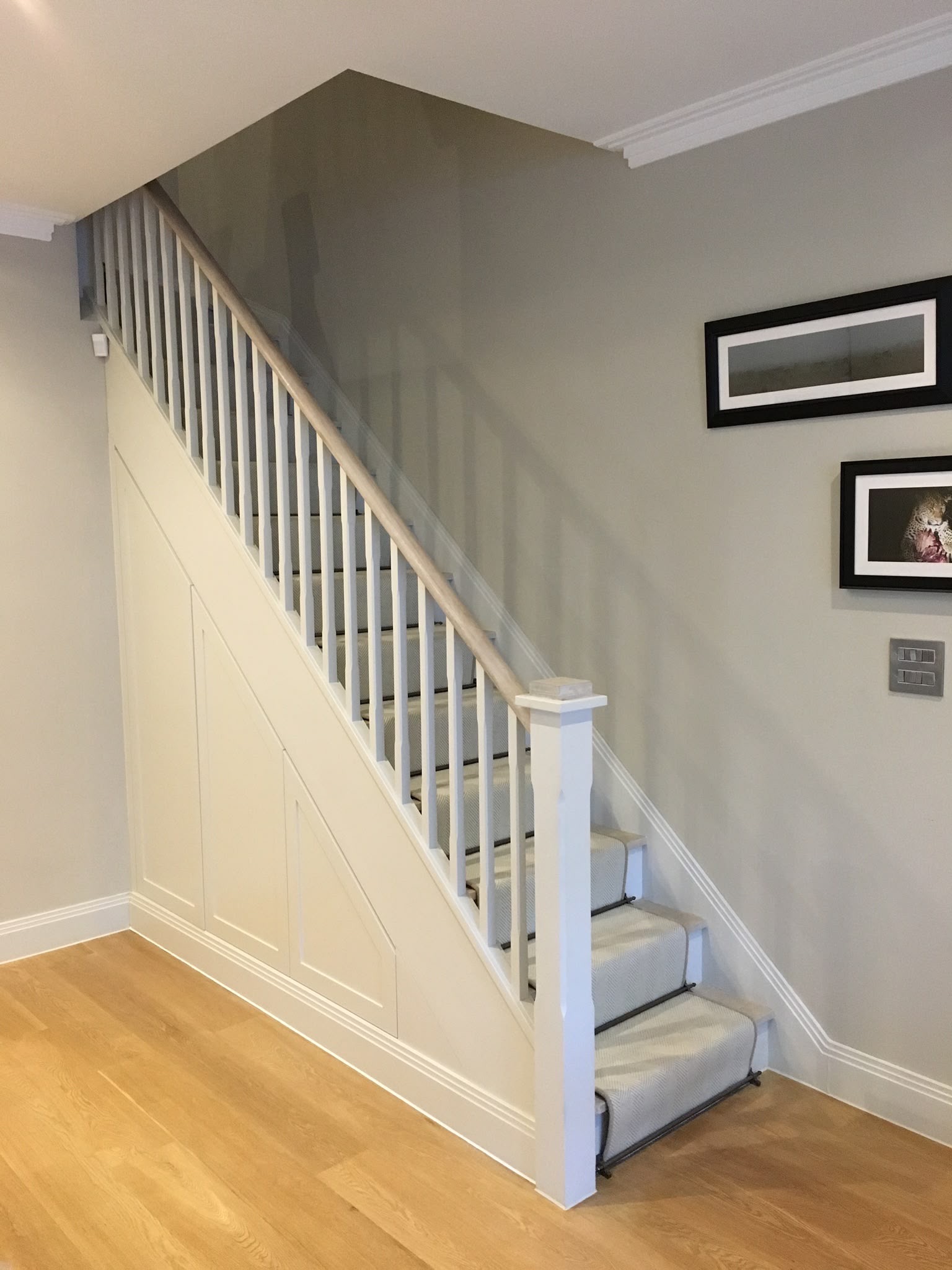 Hallway understairs storage