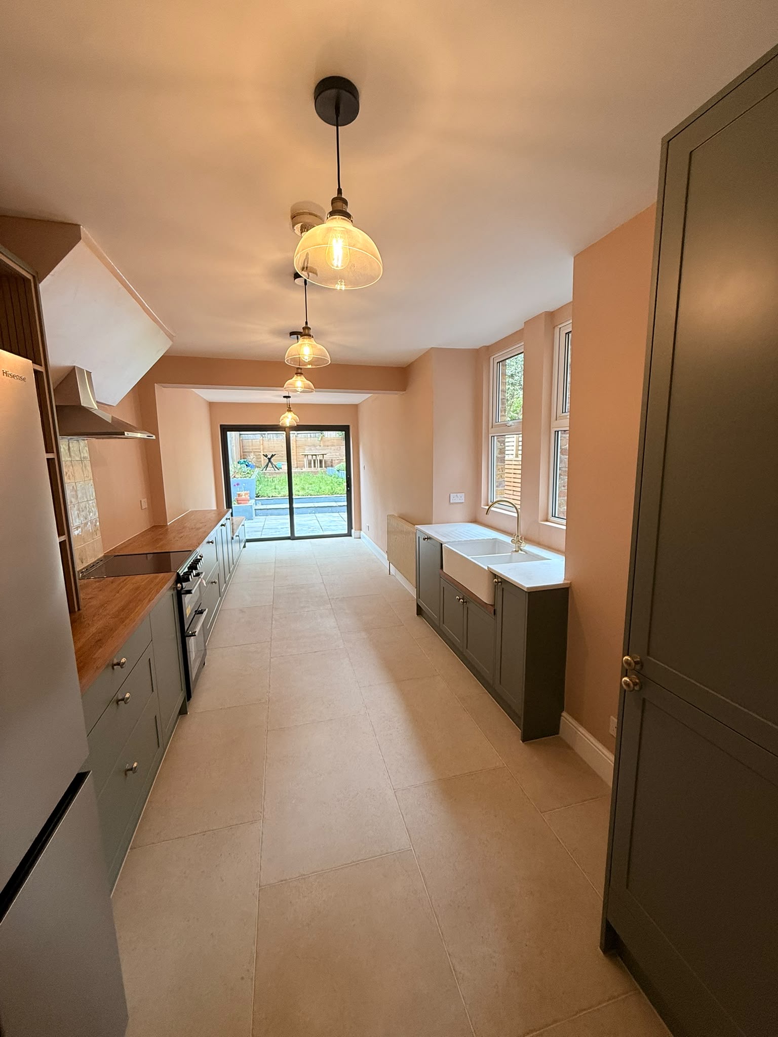 Kitchen sage extension farmhouse