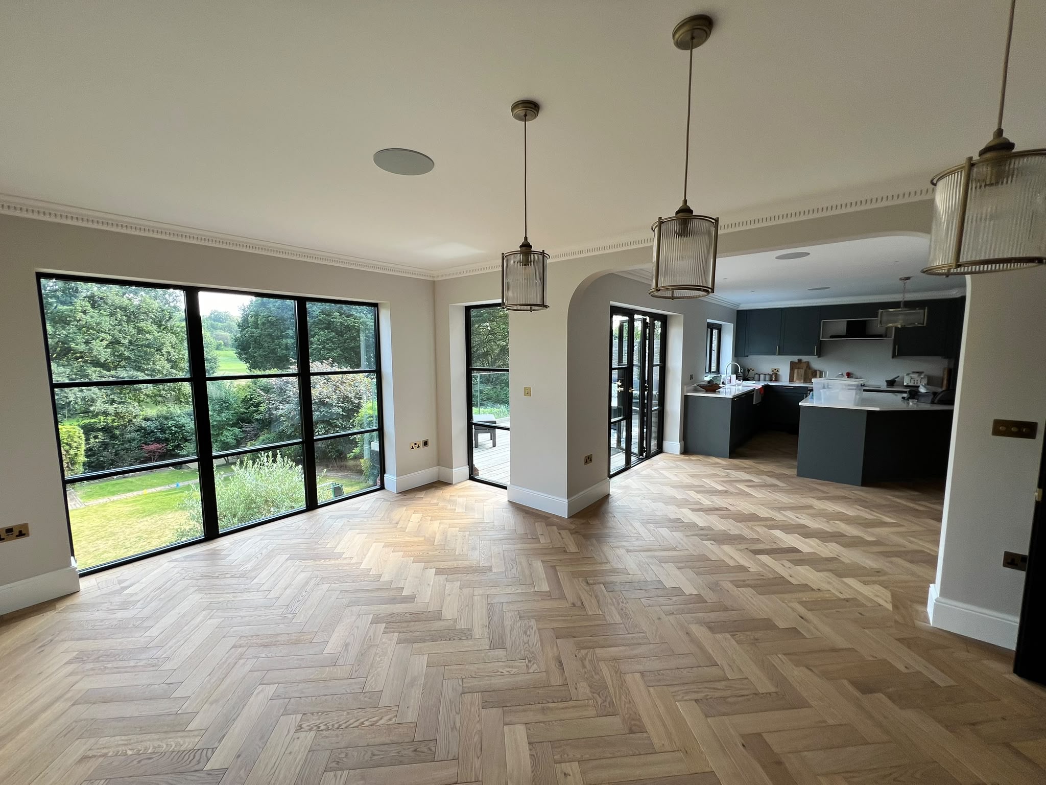 Living room parquet crittall